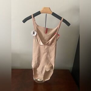 SPANX Women's Shapewear Bodysuit in Rose Gold